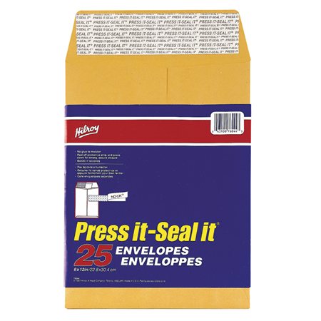 Press-it Seal-it® Kraft Envelope 9 x 12 in. (25)