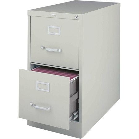 Commercial Grade Vertical File Letter size. 2 drawers. 15 x 22 x 28-1 / 8 po. H. light grey