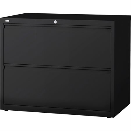 Lateral File 2 drawers. 42 x 19 x 28 in. H. 144 lbs. black