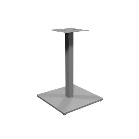 Square Table Base Height: 28 in. silver