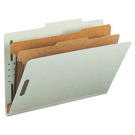 Pressboard Classification Folders Legal size 2 dividers - grey