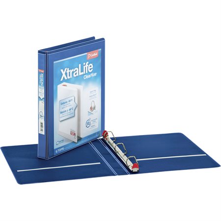 XtraLife® ClearVue® Locking Slant-D® Binders 1 in. blue