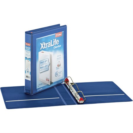 XtraLife® ClearVue® Locking Slant-D® Binders 1-1 / 2 in. blue