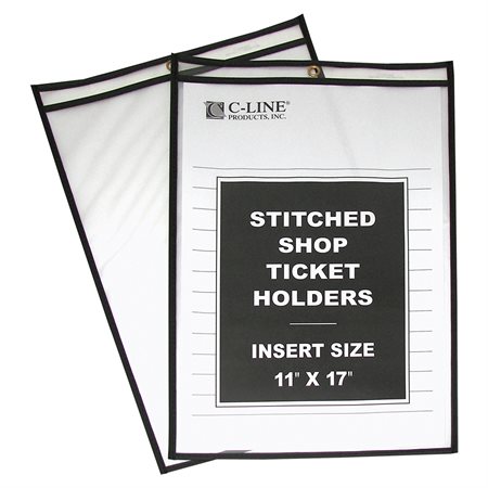 Stitched Shop Ticket Holders 11 x 17 in.