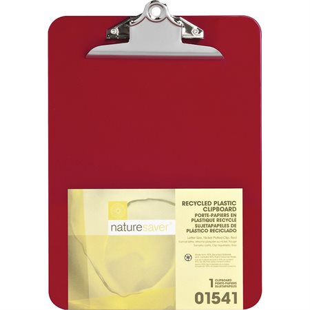 Recycled Plastic Clipboard Red