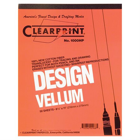Clearprint Design Vellum Pad 8.5 x 11 in.