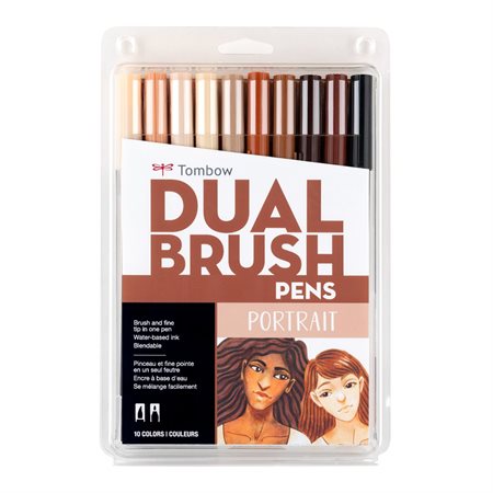 Double Brush Pens portrait colours