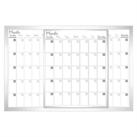 Magnetic Dry-Erase Calendar Board