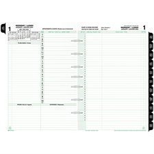 Desk Size Refills and Accessories (2025) Dated refills - bilingual 1 day/2 pages