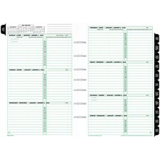Desk Size Refills and Accessories (2025) Dated refills - bilingual 1 week/2 pages