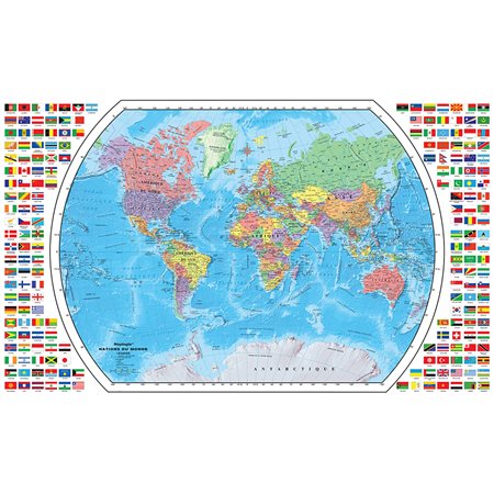 Plastic-Coated World Map French