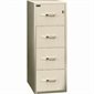 Fire Resistant Vertical File 4 drawers - 54 in. H.
