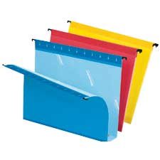 SureHook™ Reinforced Hanging File Folders letter size assorted colours