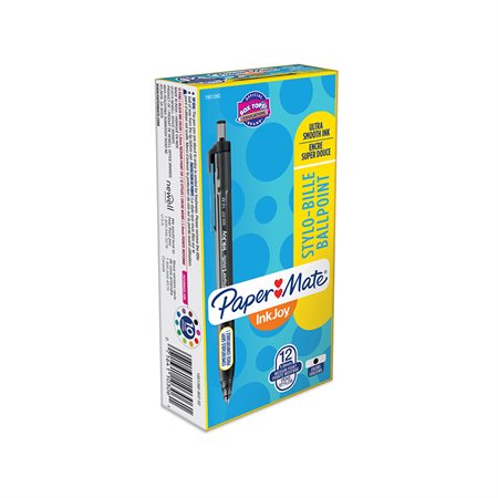 Stylos à bille rétractable InkJoy™ 300 Boîte de 12 noir