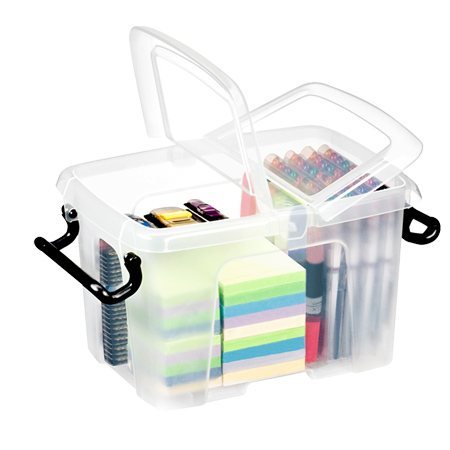 Strata Plastic Storage Box 6 liters, 6-1 / 2 x 9-1 / 8 x 6-5 / 8" H.