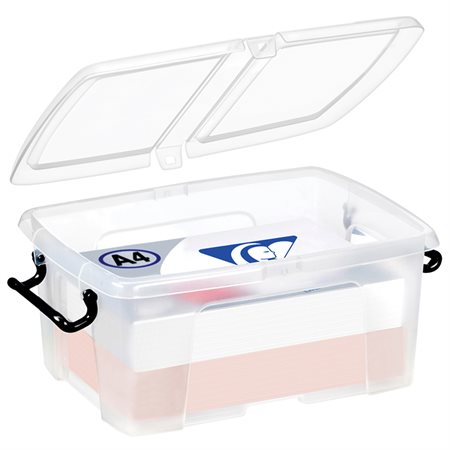 Strata Plastic Storage Box 12 liters, 16 x 11-1 / 4 x 7-1 / 4" H.