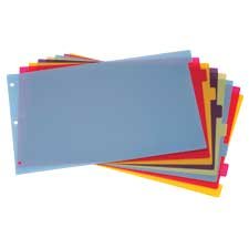 Tabloid Poly Dividers 8 tabs