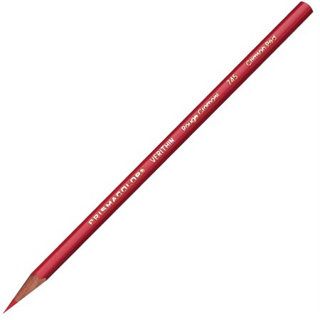 Crayon de couleur de marquage en bois Verithin Boîte de 12 rouge cramoisi