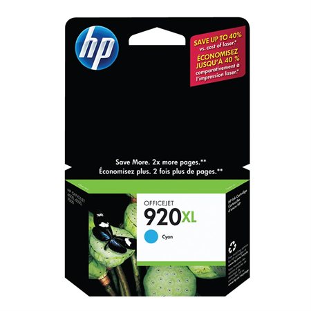 HP 920XL High Yield Ink Jet Cartridge cyan