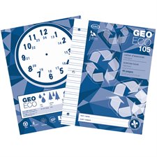 GeoEco Exercise Book Interlined, blue.