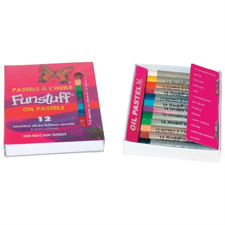 Funstuff® Oil Pastels 12 regular sticks