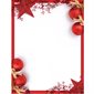 Holiday Lettehead Paper red accents