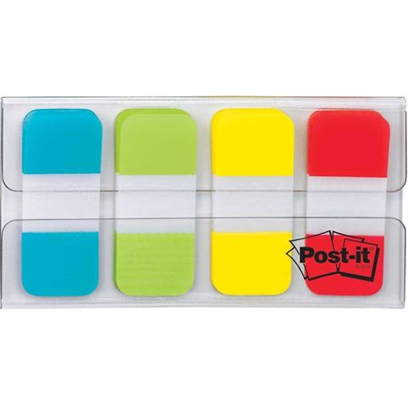 Onglets en 4 couleurs Post-it® bleu, vert, jaune et rouge