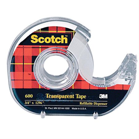 Ruban adhésif transparent Scotch® Dévidoir 19 mm x 33 m