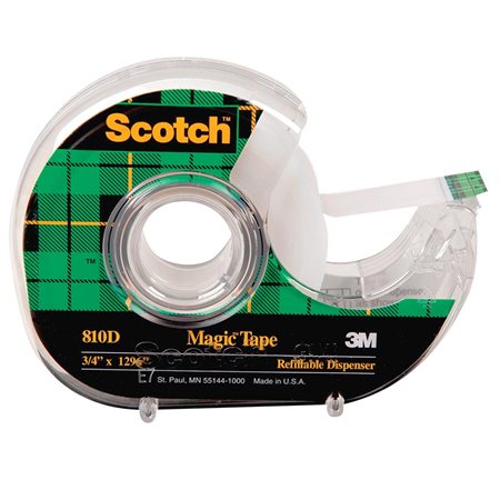 Ruban adhésif Scotch® Magic™ Dévidoir 18 mm x 33 m
