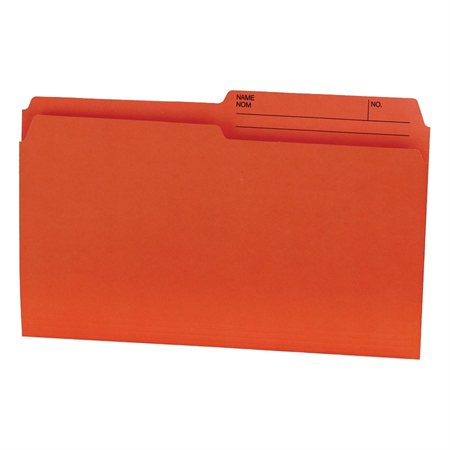 File folder Legal size orange