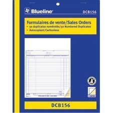 Formulaires de vente 8-1 / 2 x 11 po. duplicata (bilingue)