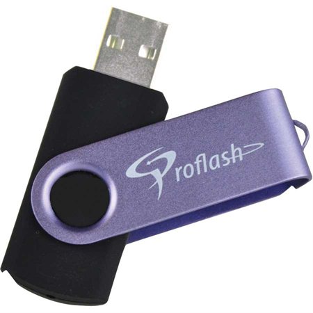 Clé USB à mémoire flash FlipFlash 32 Go violet