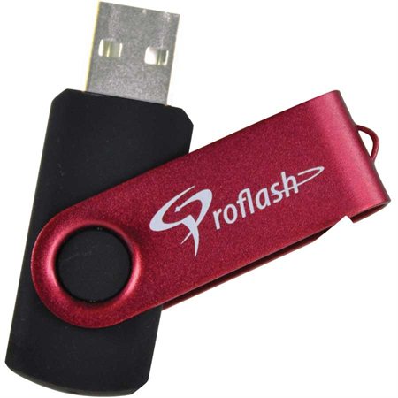 Clé USB à mémoire flash FlipFlash 64 Go magenta