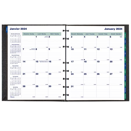Agenda mensuel MiracleBind™ CoilPro™ (2024) 11 X 9-1 / 16 po.