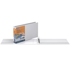 Deluxe QuickFit®  Heavy-Duty Spreadsheet &  Legal Presentation Binder Landscape format, round rings 1-1/2 in. - white