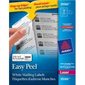 Easy Peel® White Rectangle Labels Box of 100 sheets 2-5 / 8 x 1"  (3000)