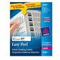 Easy Peel® White Rectangle Labels Box of 100 sheets 4 x 1"  (2000)