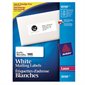 Étiquettes rectangulaires blanches Easy Peel® Boîte de 100 feuilles 4 x 1-1 / 2"  (1400)