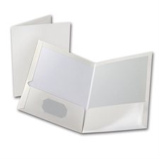 Showfolio™ Twin Pocket Portfolio Package of 25 white