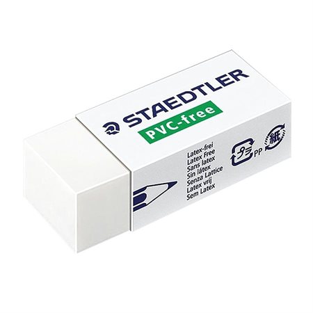 Latex-Free White Eraser 65 x 23 x 13 mm. Box of 20.
