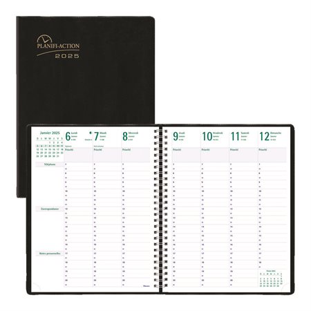 7-Day Timanager® Weekly Diary (2024) French