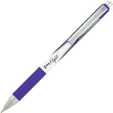 Z-Grip Flight Retractable Ballpoint Pens Box of 12 purple