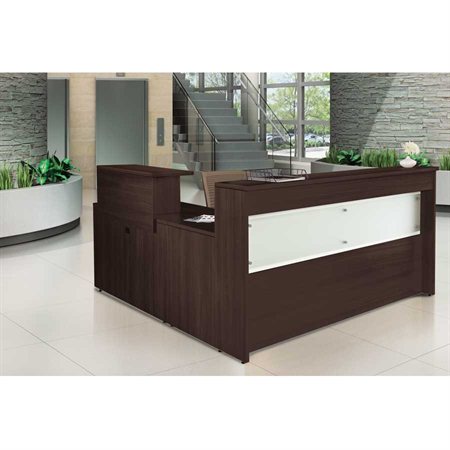 Ionic® Reception Desk dark espresso
