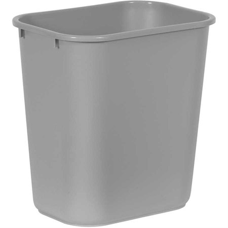 Deskside Wastebasket Medium, 26.6L, 14-1 / 4 x 10-1 / 4 x 15"H grey