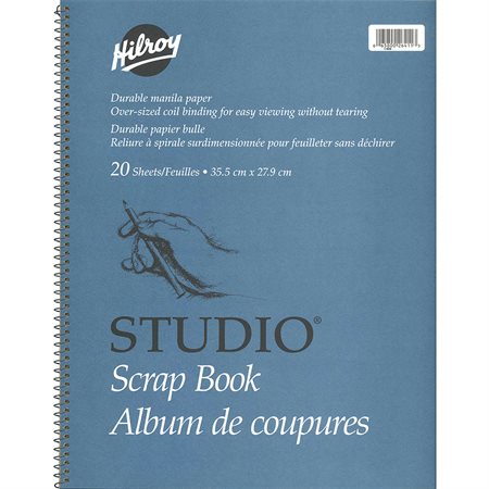 Studio® Scrap Book 14 x 11”, 20 sheets.