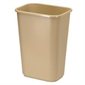 Deskside Wastebasket Large, 39L, 15-1 / 4 x 11 x 20"H beige