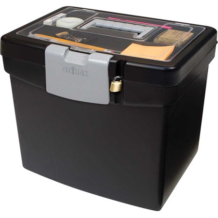 Portable File Box with Extra Storage