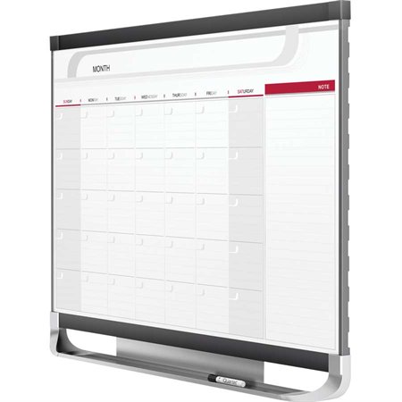 Prestige® 2 Calendar Dry Erase Whiteboard 1 month 36 x 24 in., magnetic