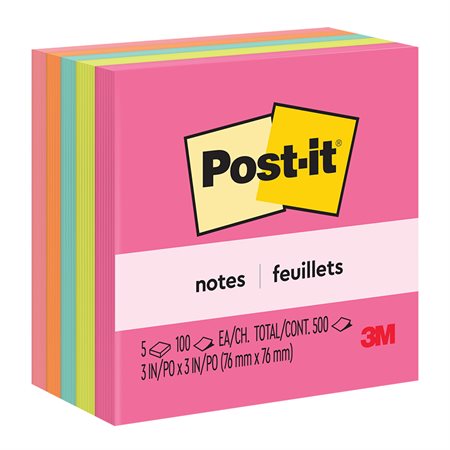 Post-it® Notes – Poptimistic Collection United 3 x 3 in (pkg 5)