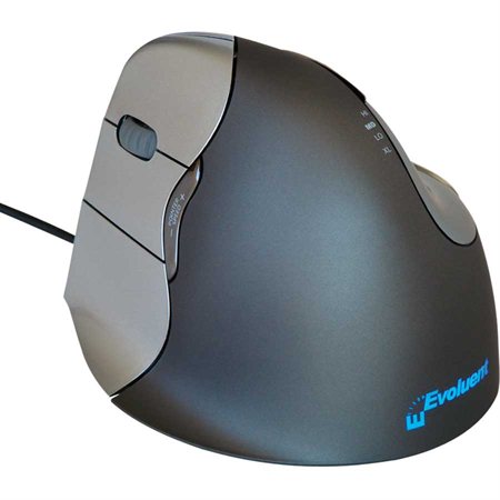 Evoluent 4 Ergonomic Vertical Mouse Wired left-handed, grey